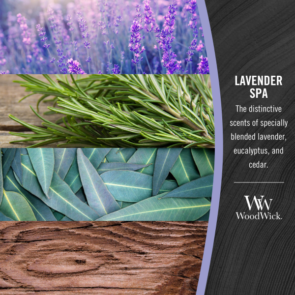 slide 3 of 9, Woodwick Candle Medium Jar Lavender Spa, 10.5 oz