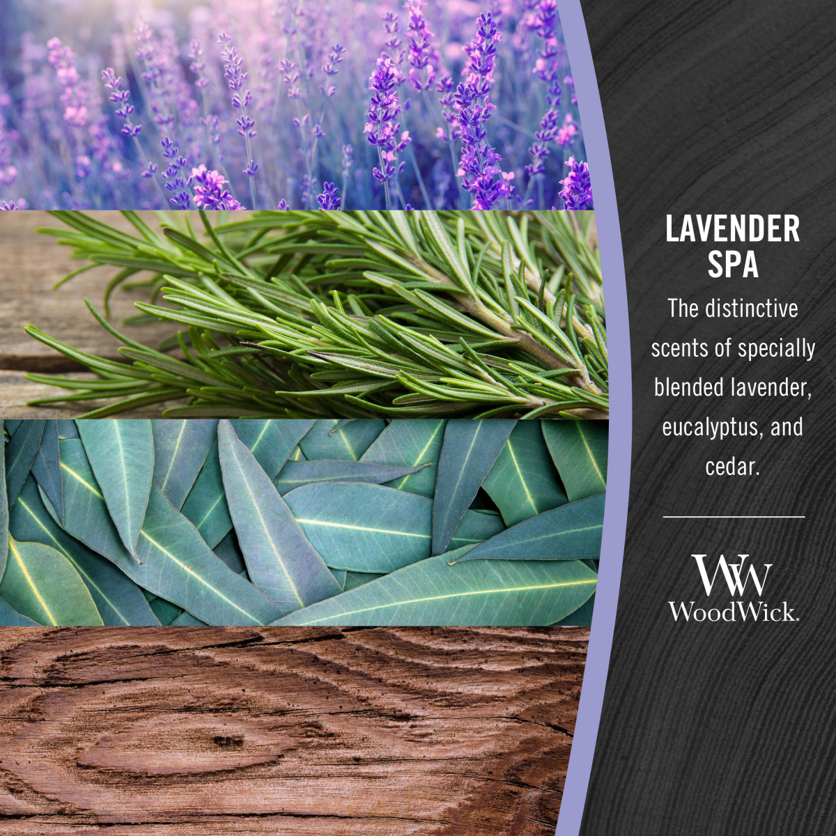 slide 7 of 9, Woodwick Candle Medium Jar Lavender Spa, 10.5 oz