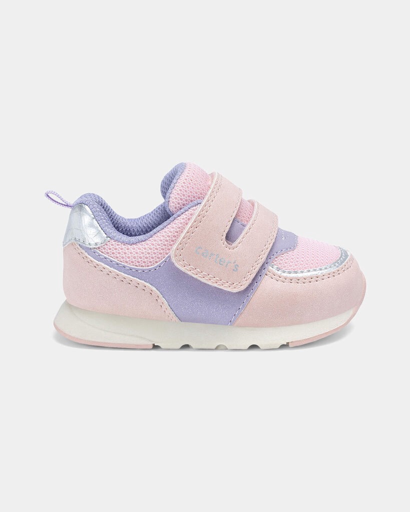 slide 4 of 6, Carter's Baby Girl Every Step® First Walker Casual Shoes - Pink/Purple Pink 4.5, 1 ct