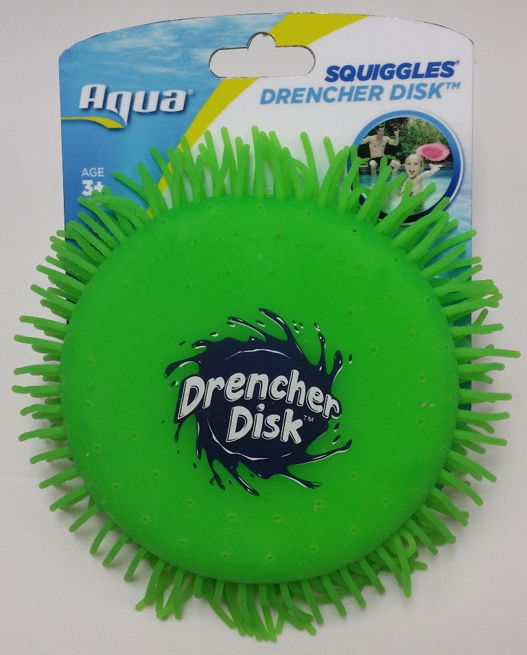 slide 1 of 1, Aqua Leisure Squiggles Drencher Disk - Assorted, 1 ct