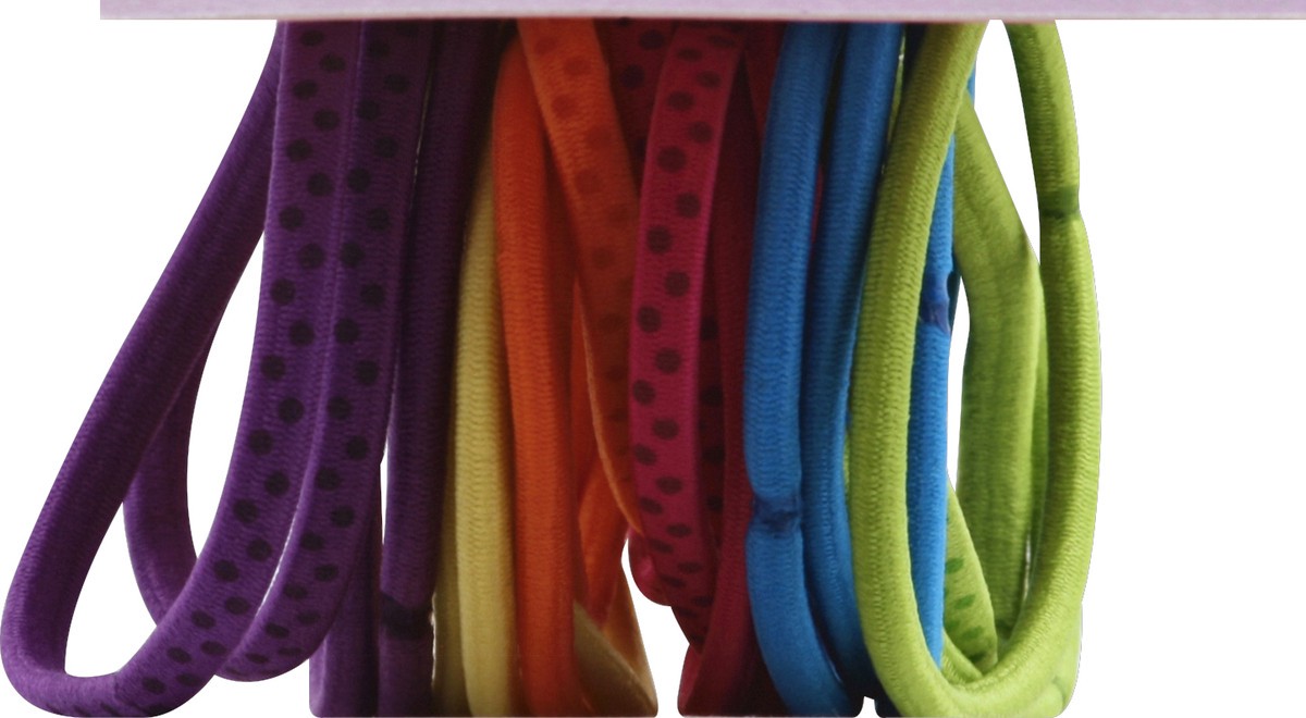 slide 2 of 6, Goody Girls Ouchless Elastics, Brights and Polka Dots, 20 ct