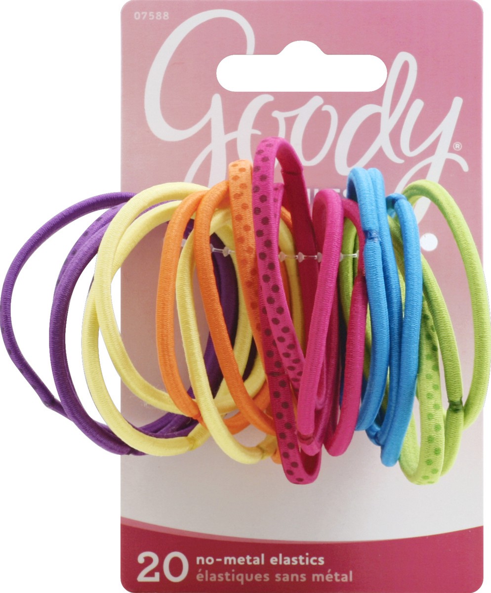 slide 5 of 6, Goody Girls Ouchless Elastics, Brights and Polka Dots, 20 ct