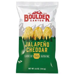 Boulder Canyon Kettle Cooked Jalapeño Cheddar Potato Chips - 6.5 oz
