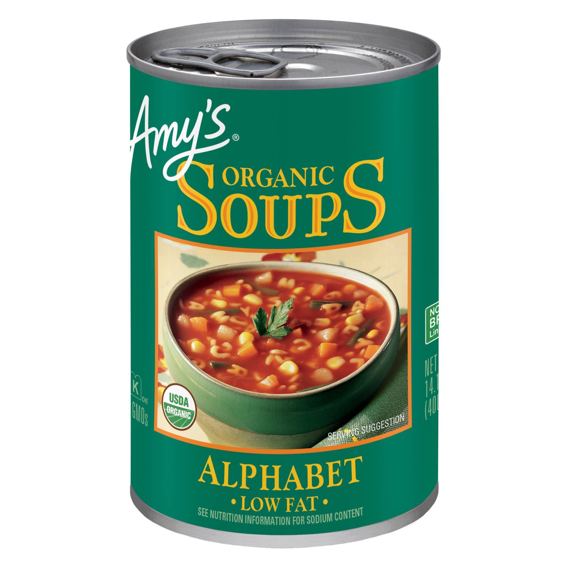 slide 1 of 7, Amy's Organic Fat Free Alphabet Soup, 