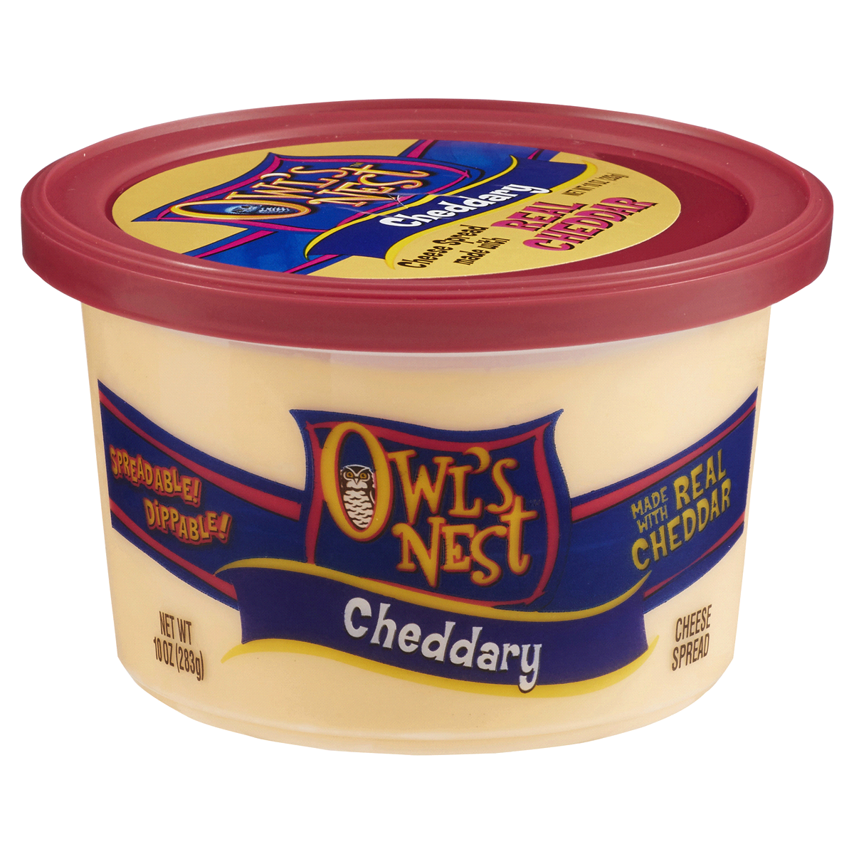 slide 1 of 1, Owl's Nest Cheddary Cheese Spread, 10 oz