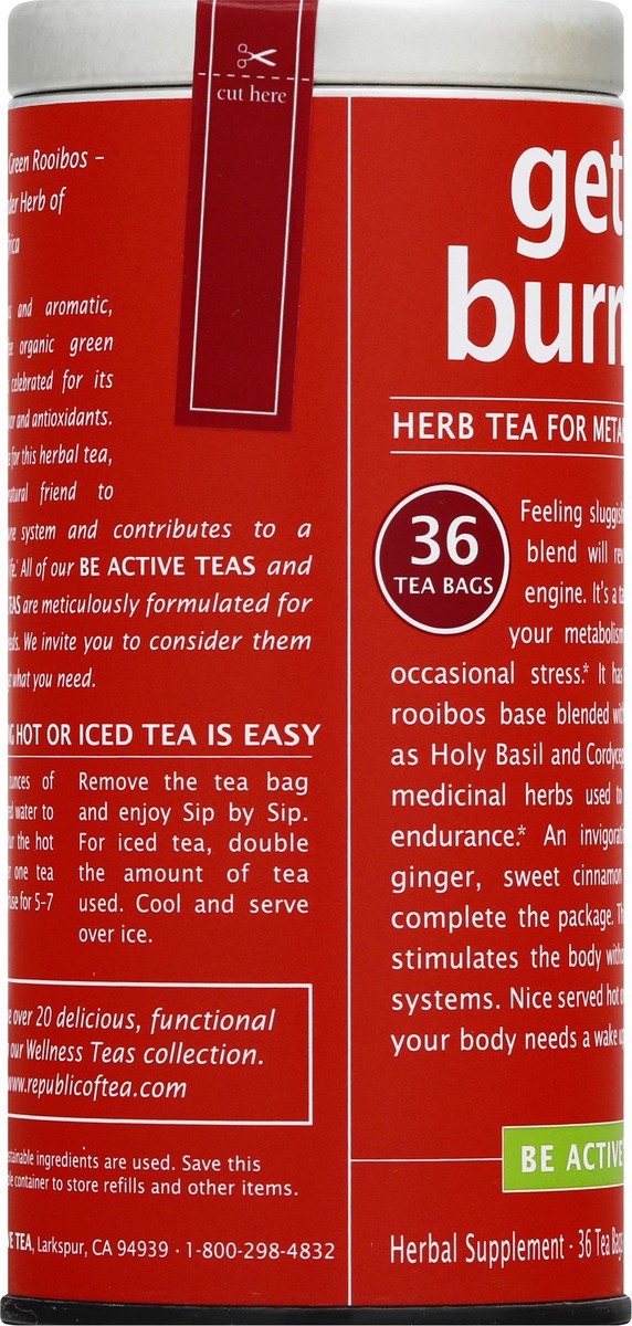 slide 6 of 9, Be Active Bags Get Burning Herb Tea - 36 ct, 36 ct