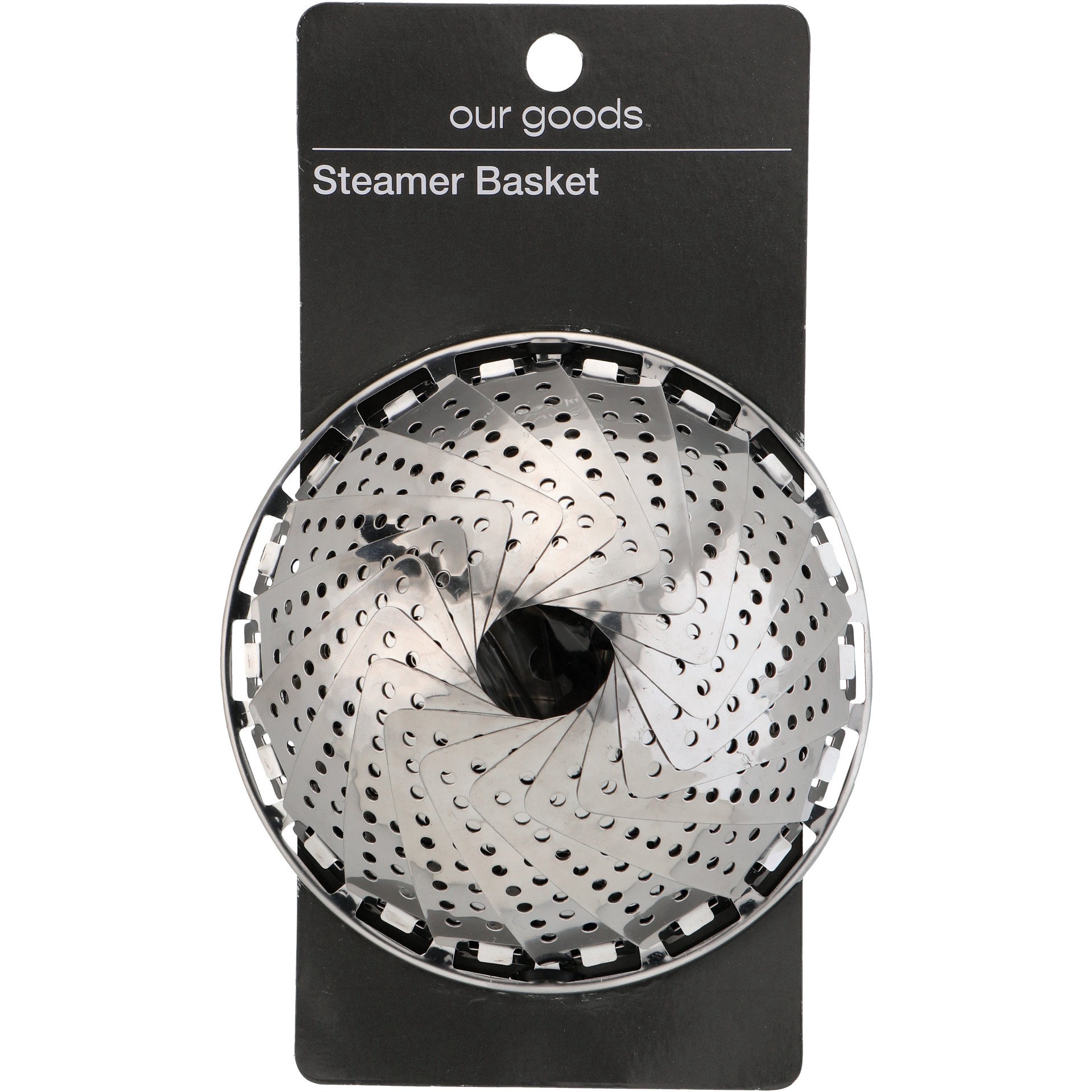 slide 1 of 1, our goods Stainless Steel Steamer Basket, 1 ct