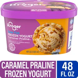 Kroger Deluxe Caramel Praline Lowfat Frozen Yogurt