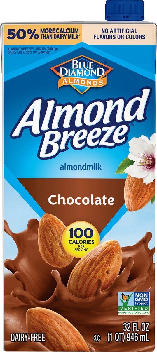 slide 8 of 9, Almond Breeze Blue Diamond Almond Breeze Chocolate Soymilk, 1 qt