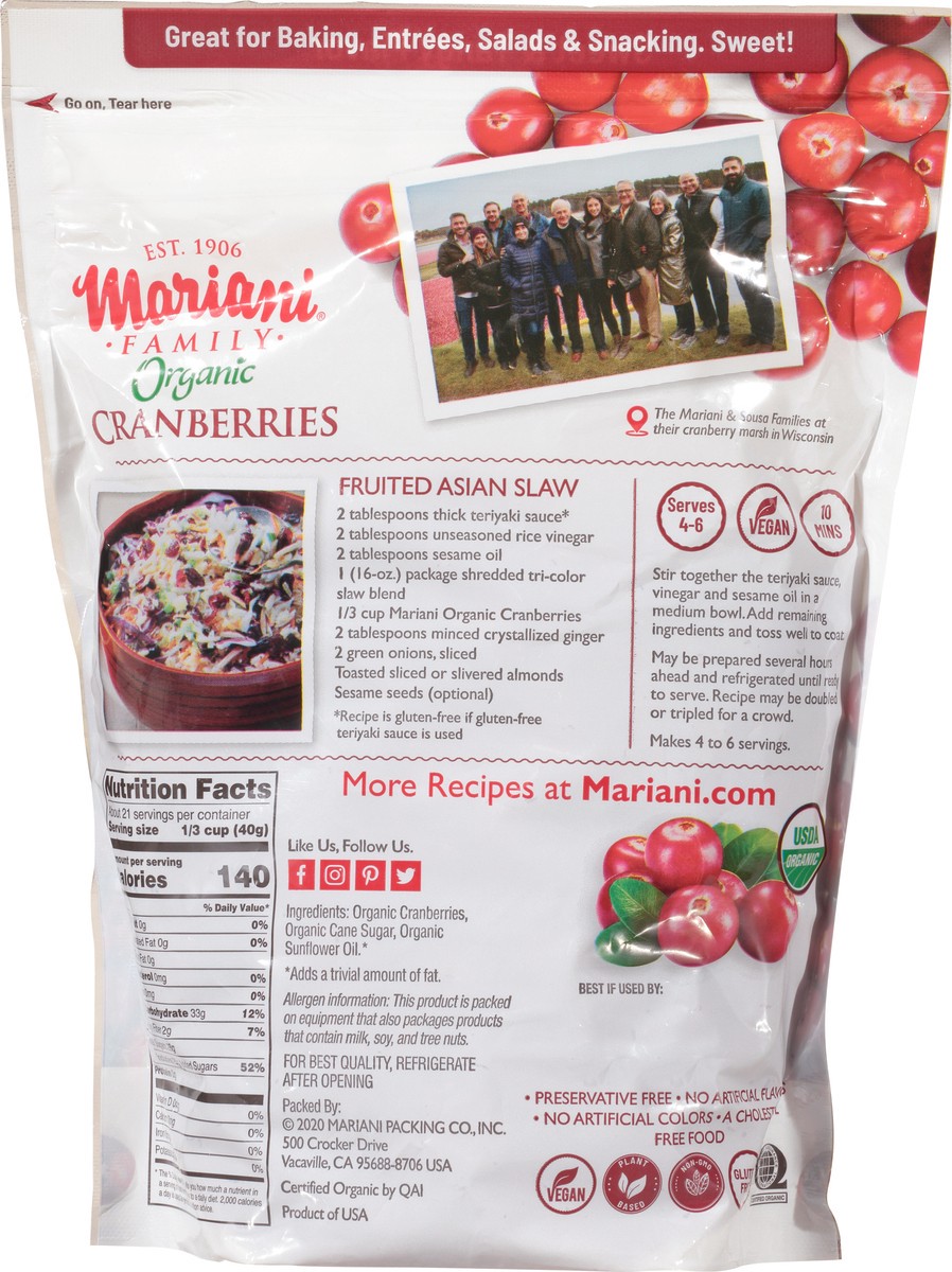 slide 9 of 13, Mariani Organic Cranberries 30 oz Pouch, 30 oz