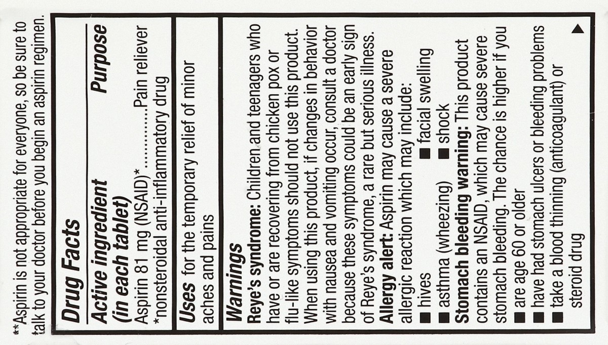 slide 3 of 5, Good Sense Gdsense Chwble Aspiring 81 Mg, 36 ct