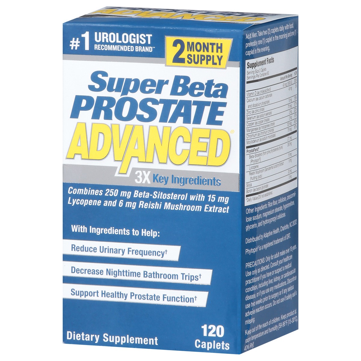 slide 2 of 15, Super Beta Prostate Advanced Dietary Supplement 120 Caplets, 120 ct