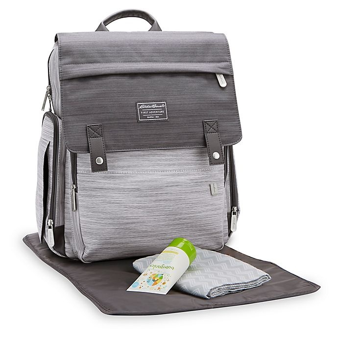 Eddie Bauer Places & Spaces Ridgeline Diaper Backpack Grey 1 ct Shipt