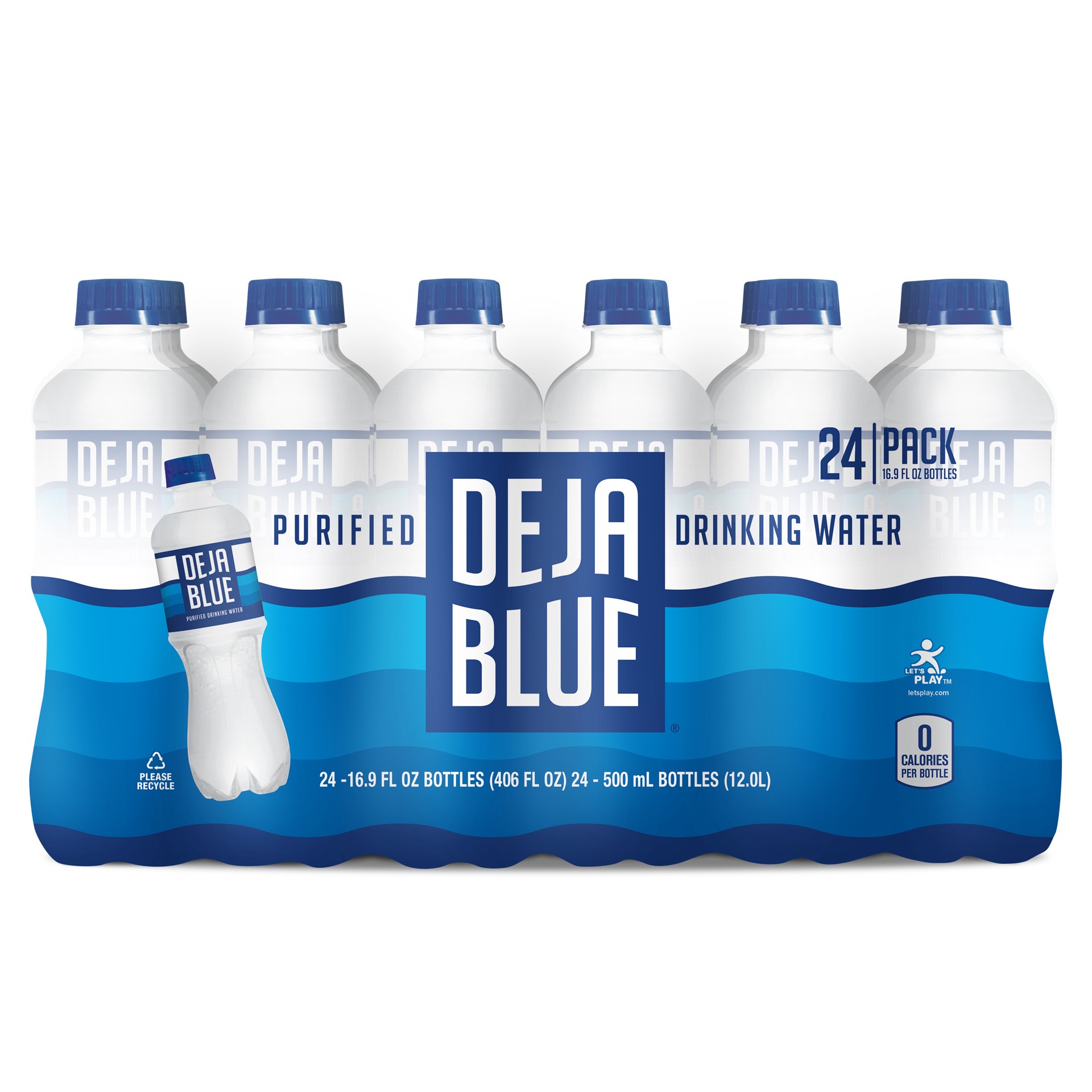 slide 2 of 5, Deja Blue Drinking Water 24Pk, 24 ct; 1/2 liter