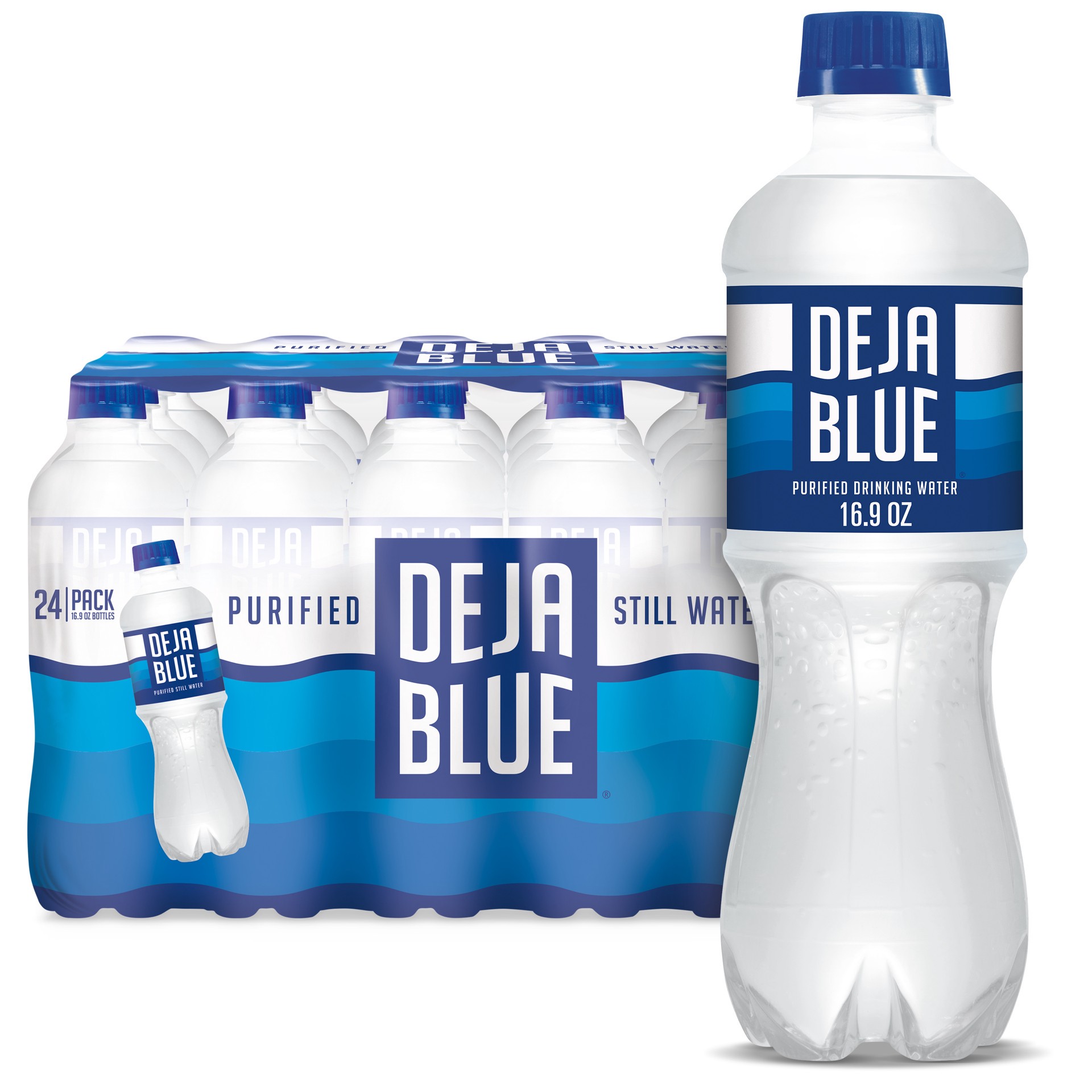 slide 1 of 5, Deja Blue Drinking Water 24Pk, 24 ct; 1/2 liter