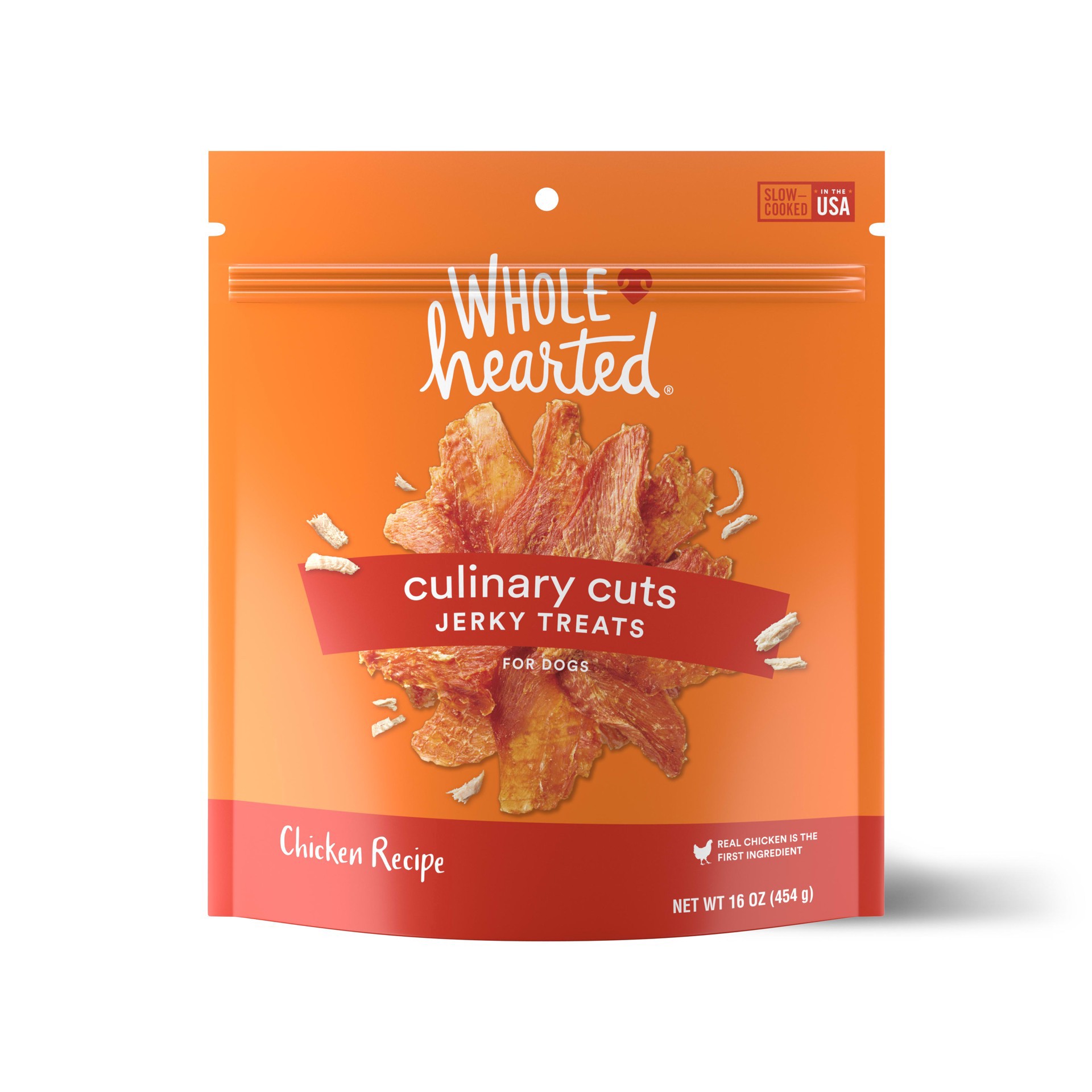 slide 1 of 1, WholeHearted Culinary Cuts Chicken Recipe Jerky Dog Treats, 16 oz., 16 oz