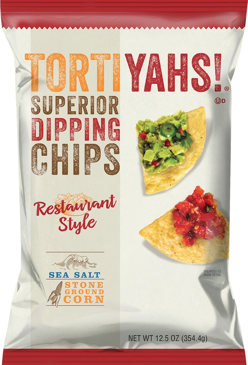 slide 1 of 11, Tortiyahs! Restaurant Style Sea Salt Superior Dipping Chips 12.5 oz, 12.5 oz