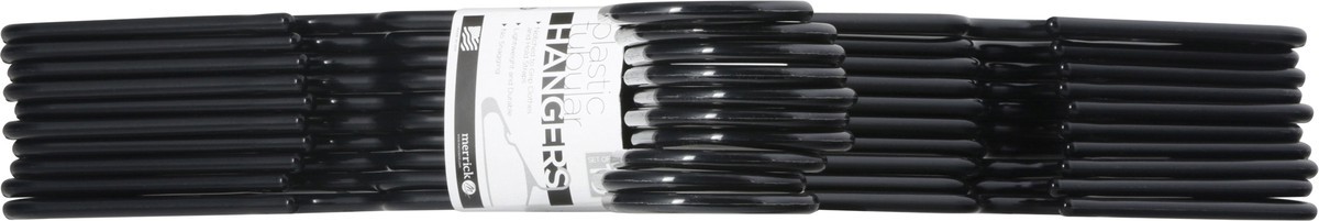 slide 11 of 12, Merrick Black Tubular Hangers, 1 ct