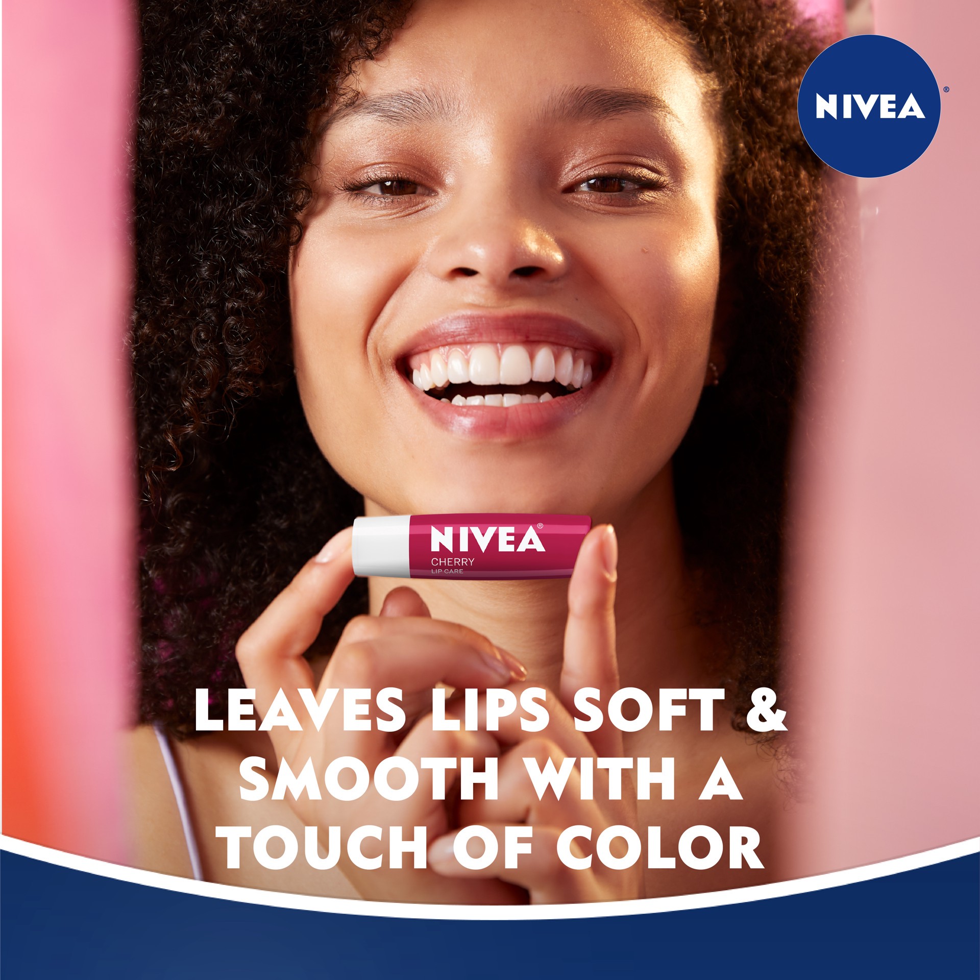 slide 3 of 5, Nivea Lip Care - Cherry, 1 ct