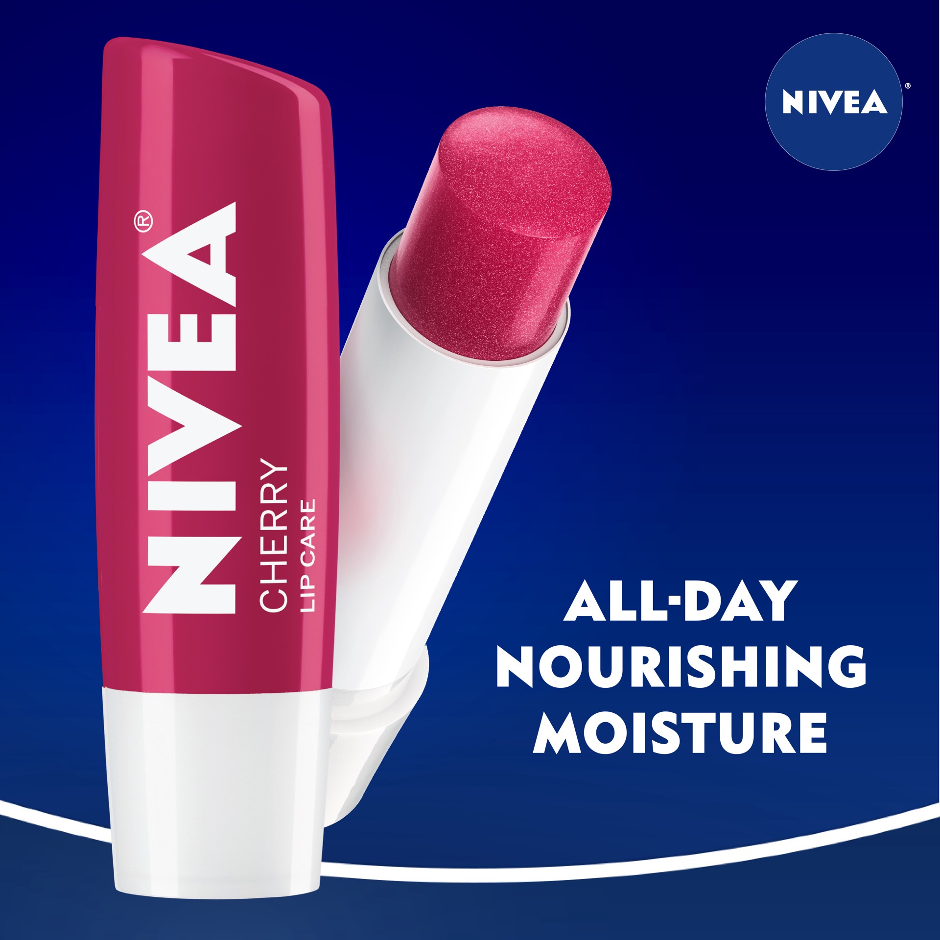 slide 4 of 5, Nivea Lip Care - Cherry, 1 ct