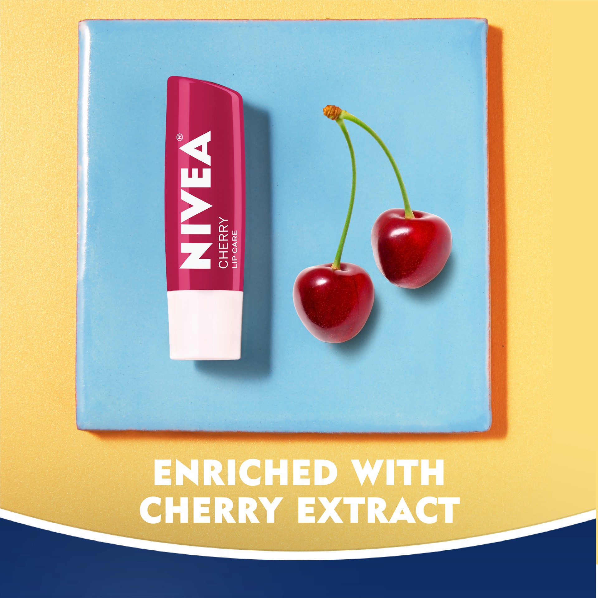 slide 2 of 5, Nivea Lip Care - Cherry, 1 ct