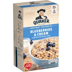 Quaker Oatmeal Instant Bluebrry&Cream