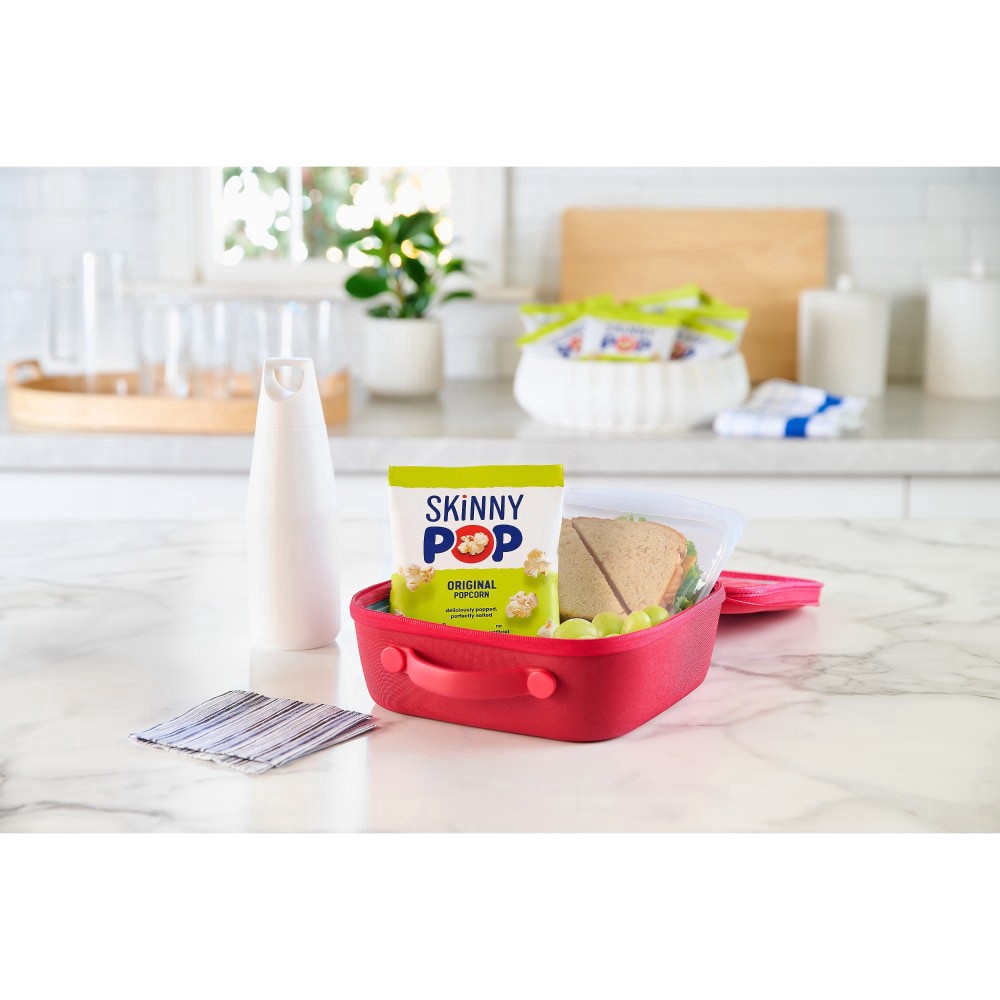 slide 4 of 6, SkinnyPop Gluten-Free Original Popcorn, 0.5 oz Snack-Size Bags, 10 Count, 10 ct; 0.5 oz