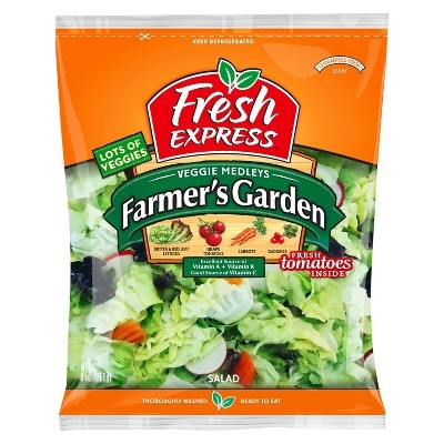 slide 1 of 2, Fresh Express Farmer's Garden Salad, 9 oz