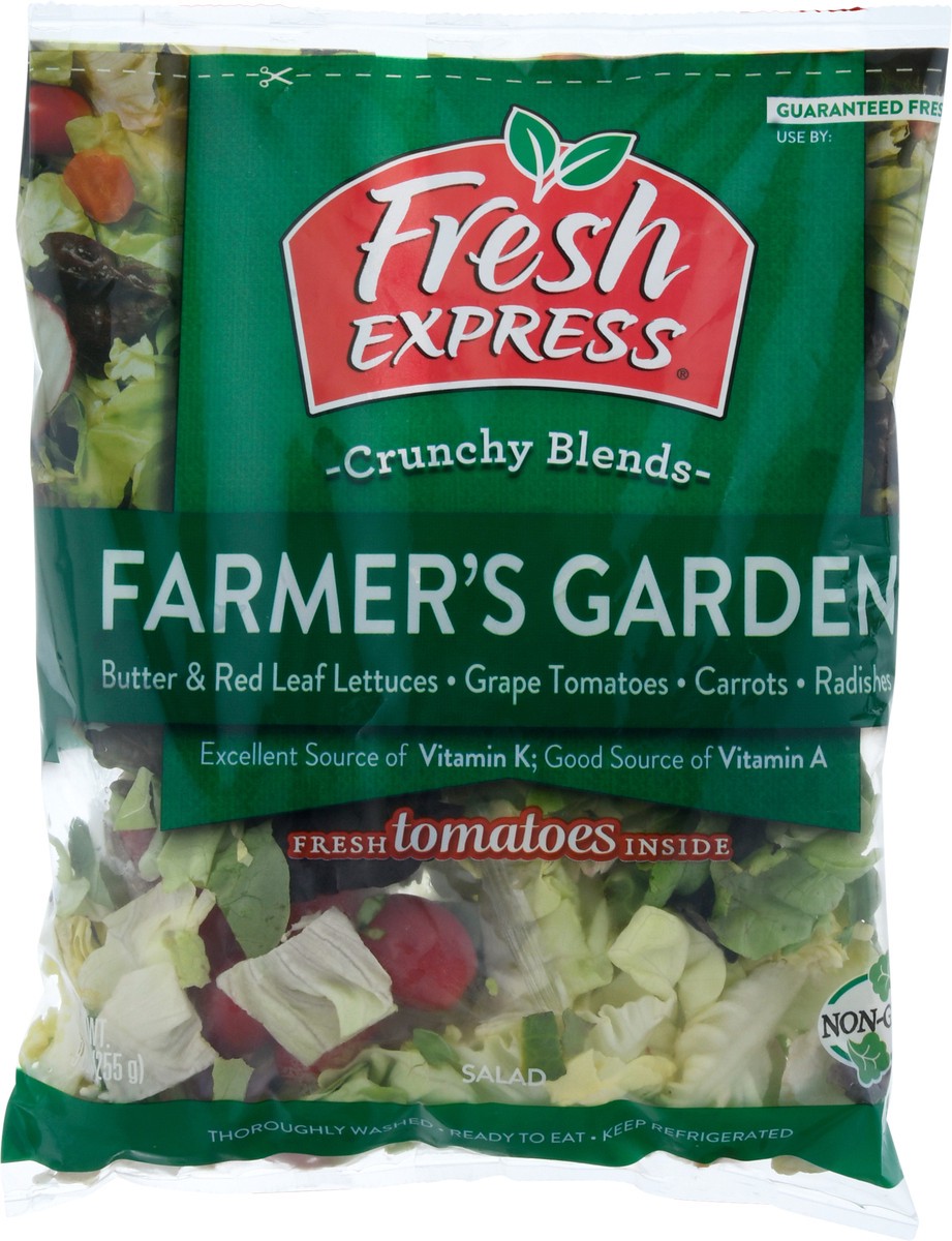 slide 5 of 9, Fresh Express Crunchy Blends Farmer's Garden Salad 9 oz, 9 oz