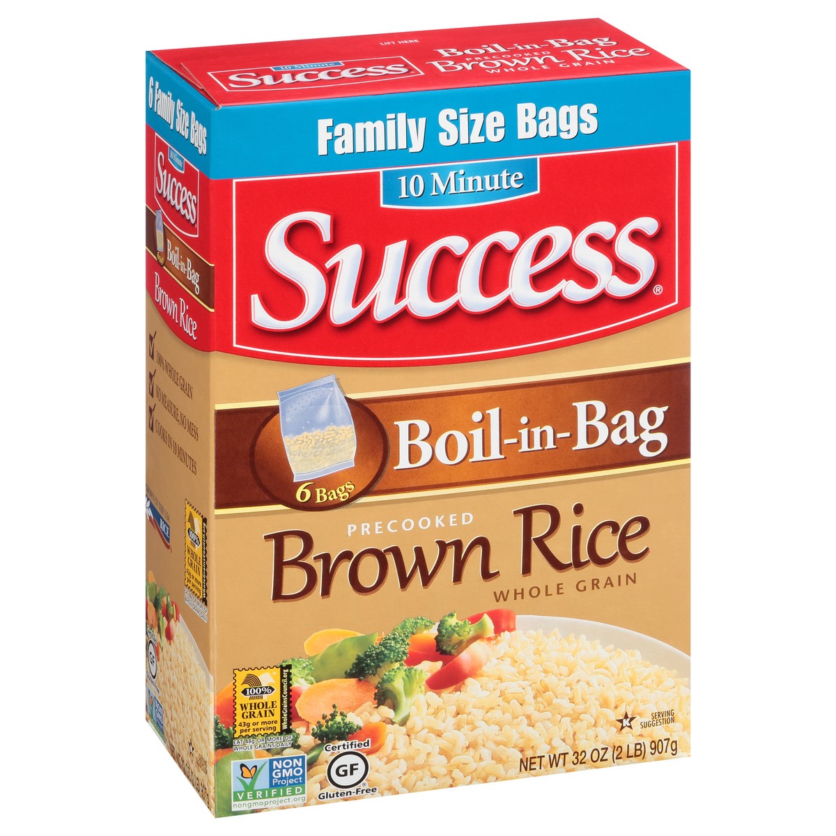 slide 6 of 11, Success Brown Rice, 6 ct