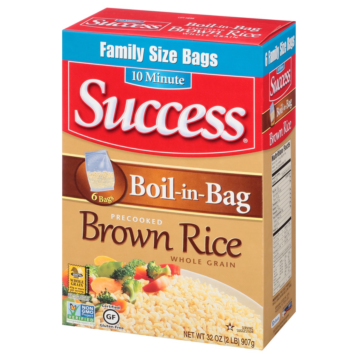 slide 5 of 11, Success Brown Rice, 6 ct