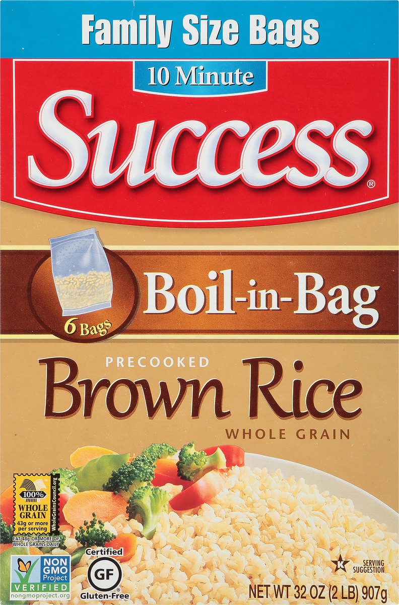 slide 8 of 11, Success Brown Rice, 6 ct