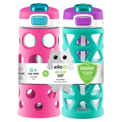Ello Luna Tritan Plastic Kids Water Bottle Pink/Mint