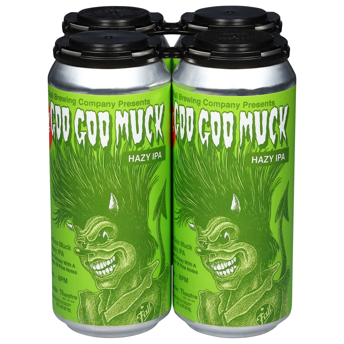 slide 2 of 4, Fall Brewing Company Hazy IPA Goo Goo Muck Beer 4 - 16 fl oz Cans, 4 ct