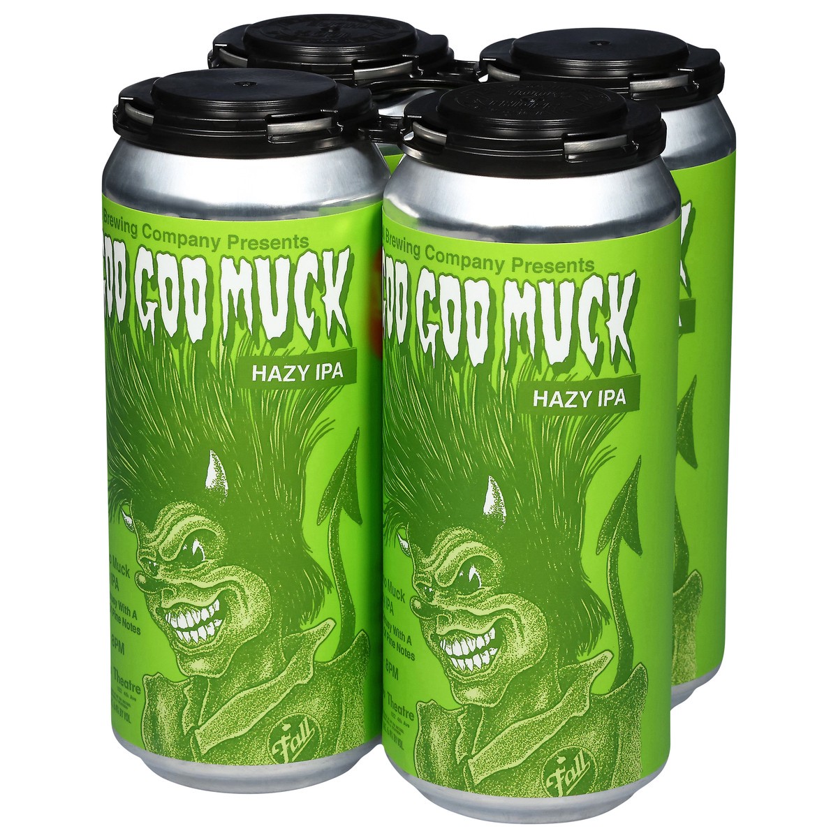 slide 4 of 4, Fall Brewing Company Hazy IPA Goo Goo Muck Beer 4 - 16 fl oz Cans, 4 ct