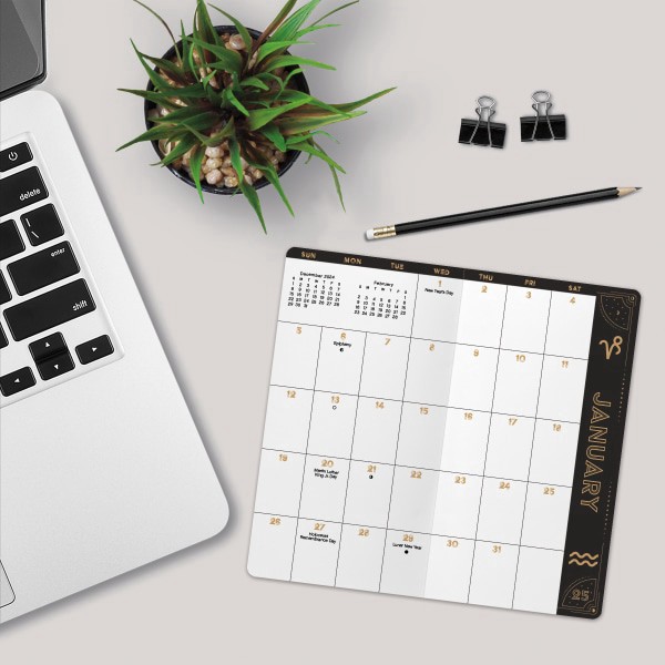 slide 5 of 8, 2025-2026 Dateworks Monthly Pocket Planner, 3-1/2"" X 6-1/2"", Celestial, January To December, 1 ct