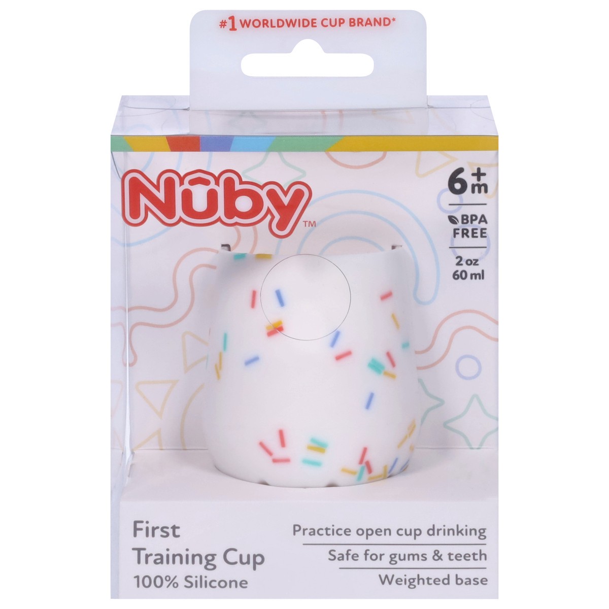 slide 4 of 4, Nuby - Silicone Confetti Cup (2 Oz), 2 oz