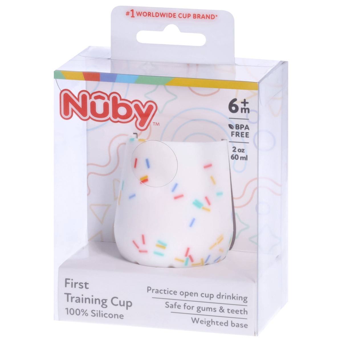 slide 2 of 4, Nuby - Silicone Confetti Cup (2 Oz), 2 oz