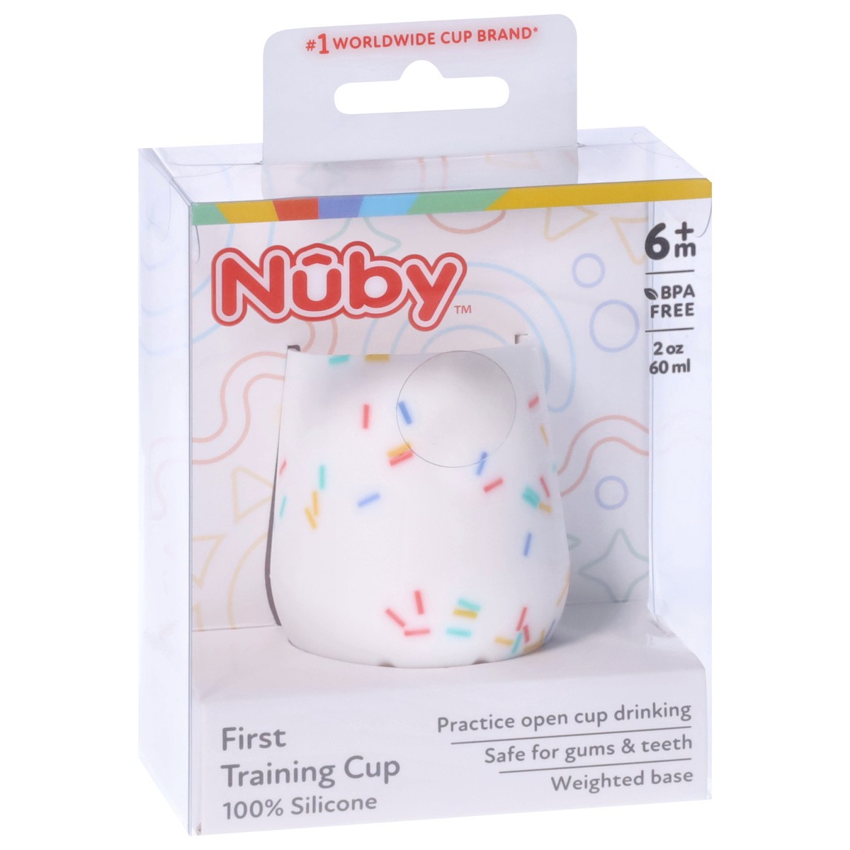 slide 3 of 4, Nuby - Silicone Confetti Cup (2 Oz), 2 oz