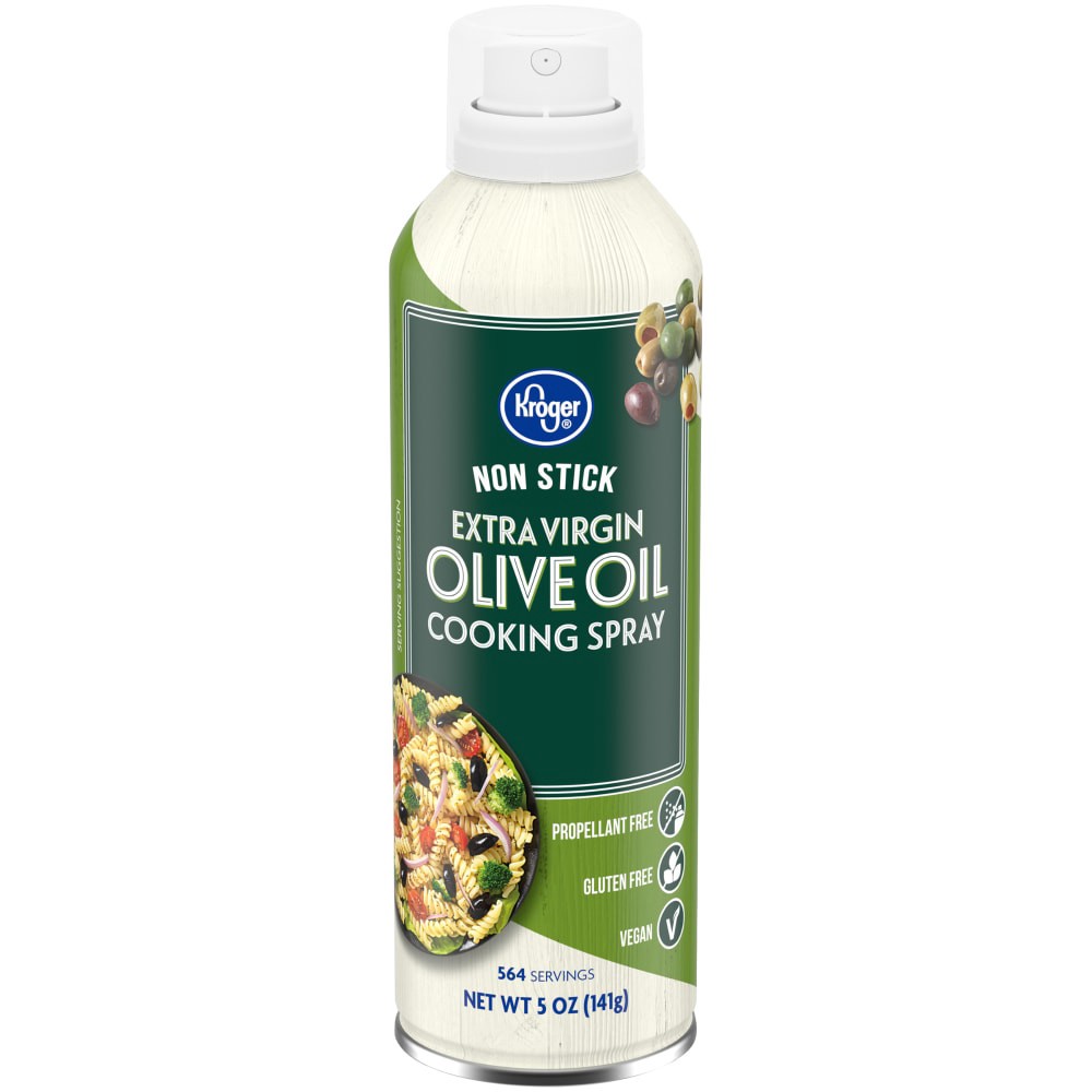 slide 1 of 6, Kroger Nonstick Extra Virgin Olive Oil Cooking Spray, 5 oz