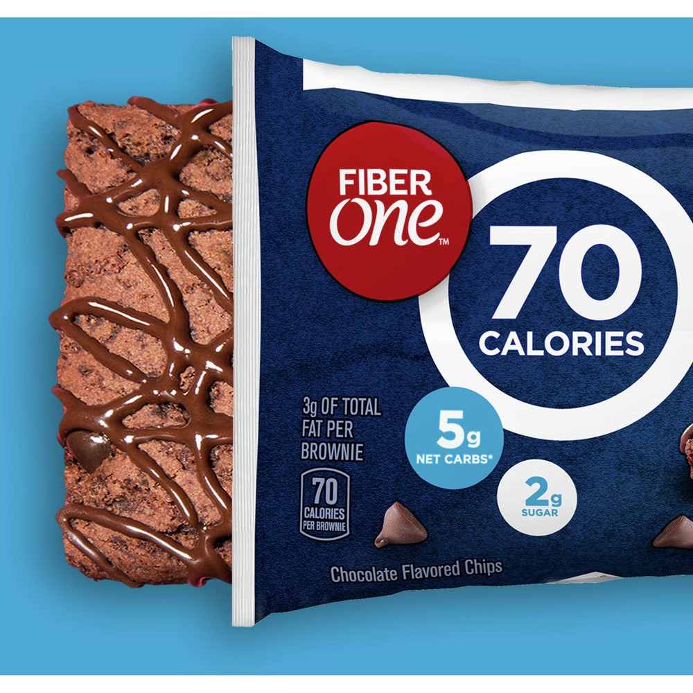 slide 5 of 26, Fiber One 70 Calorie Brownies, Chocolate Fudge, Snack Bars, Value Pack, 12 Bars, 10.6 oz, 12 ct