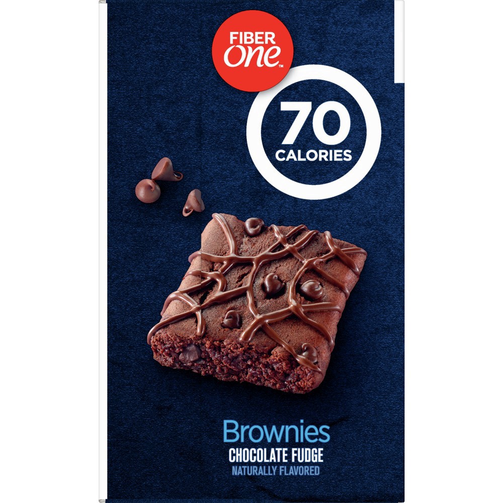 slide 4 of 26, Fiber One 70 Calorie Brownies, Chocolate Fudge, Snack Bars, Value Pack, 12 Bars, 10.6 oz, 12 ct