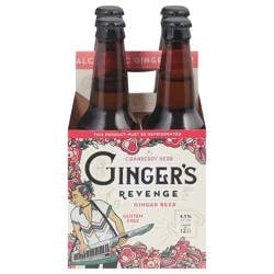 Ginger's Revenge Cranberry Herb Ginger Beer 4 pk 12 oz Bottles