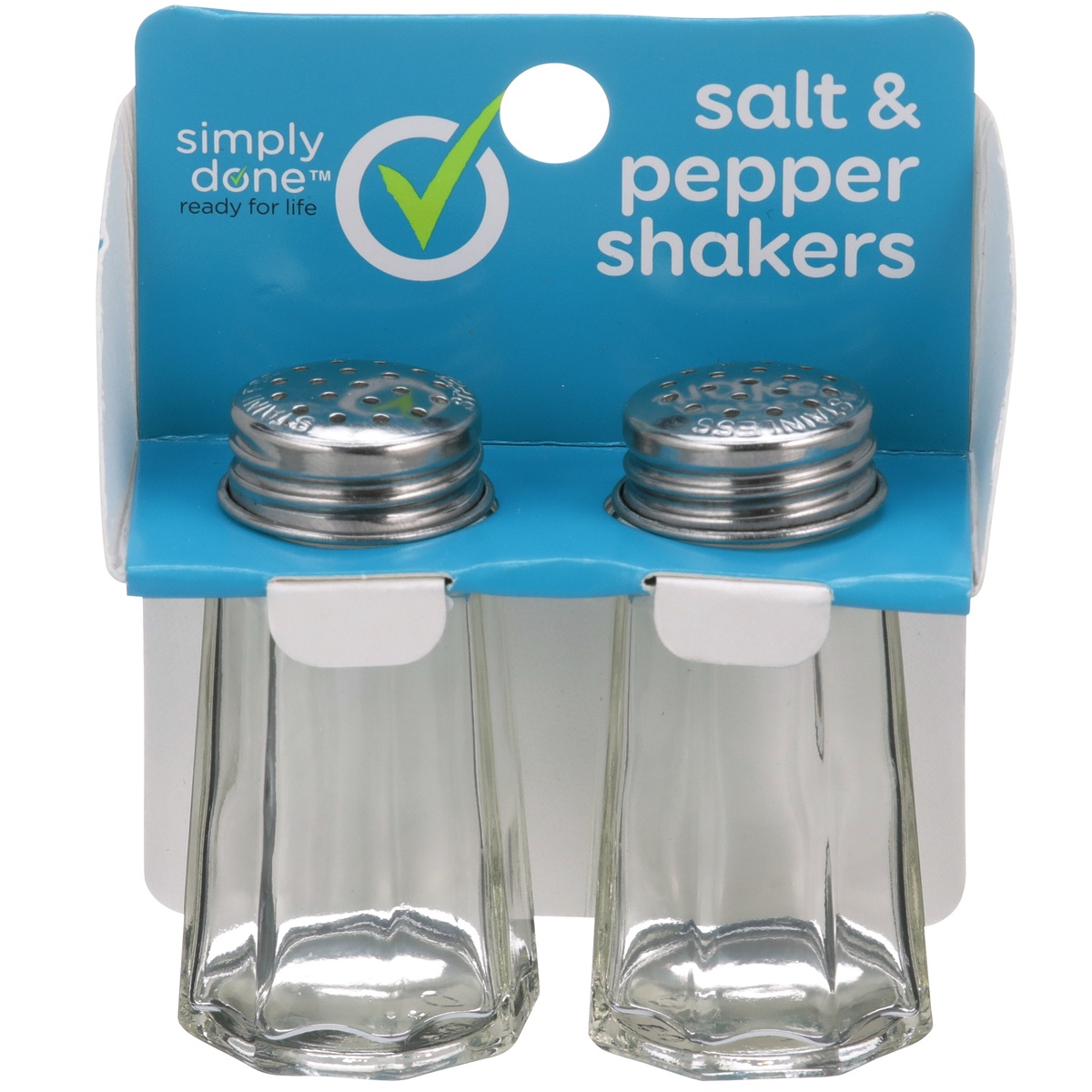 slide 1 of 1, Simply Done Salt & Pepper Shakers, 2 ct