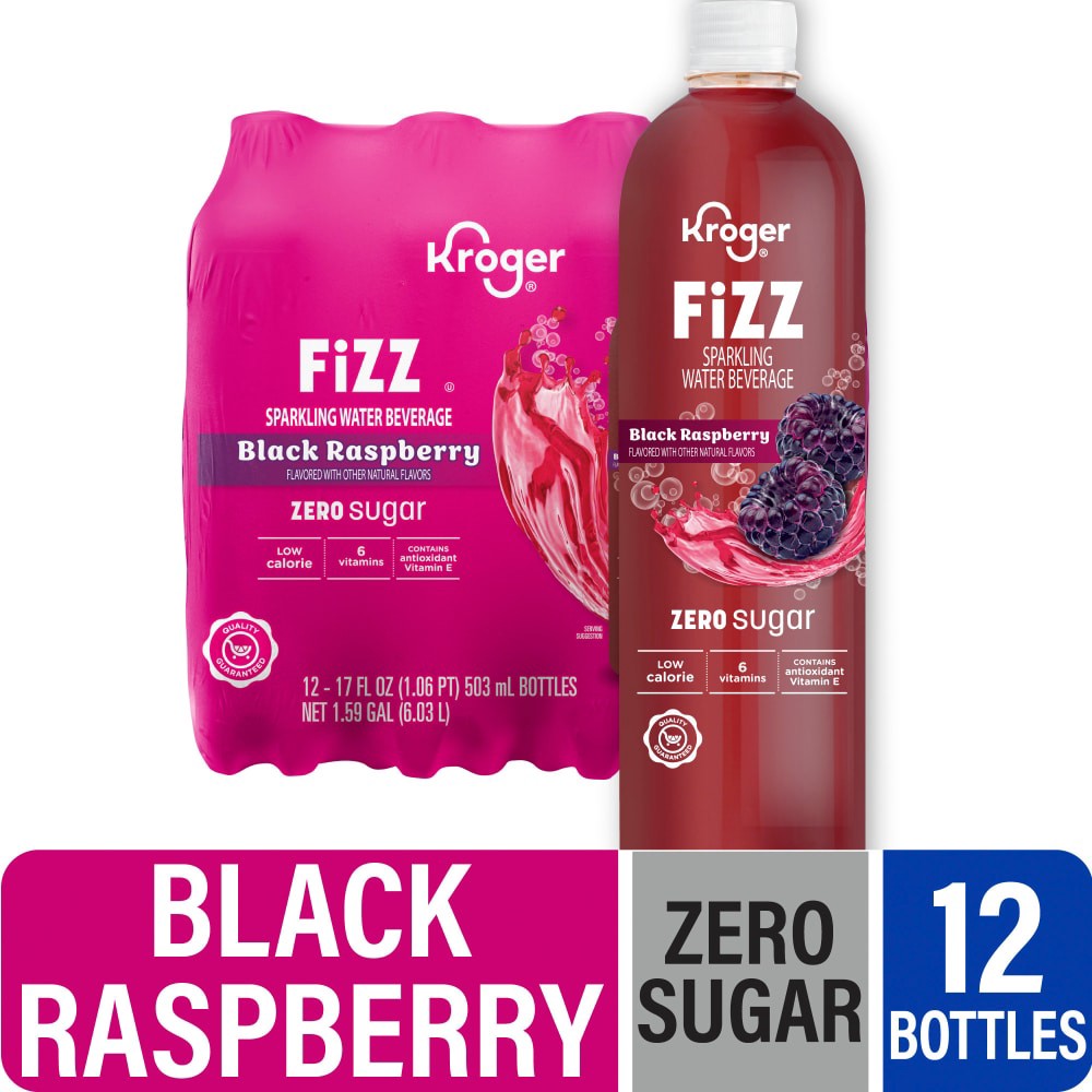 Kroger® Fizz Zero Sugar Black Raspberry Sparkling Water | Shipt