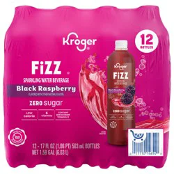 Kroger® Fizz Zero Sugar Black Raspberry Sparkling Water