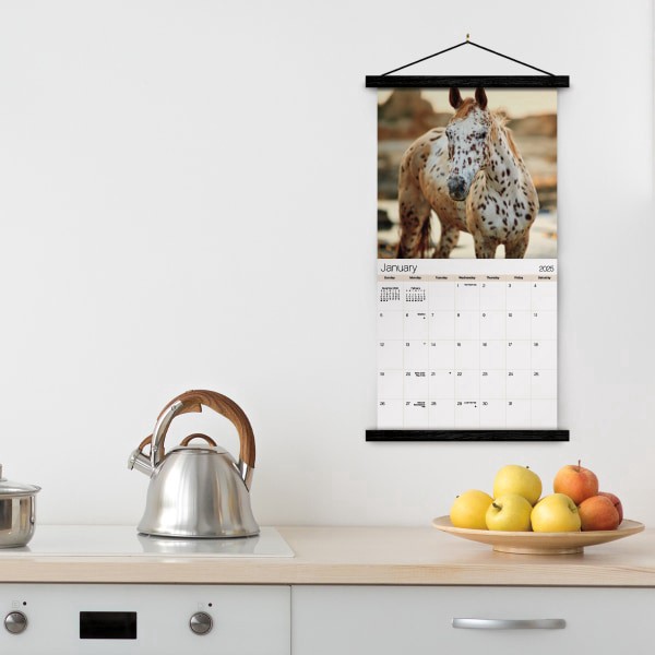 slide 6 of 7, 2025 Dateworks Monthly Wall Calendar, 12"" X 12"", Horses, January To December, 1 ct