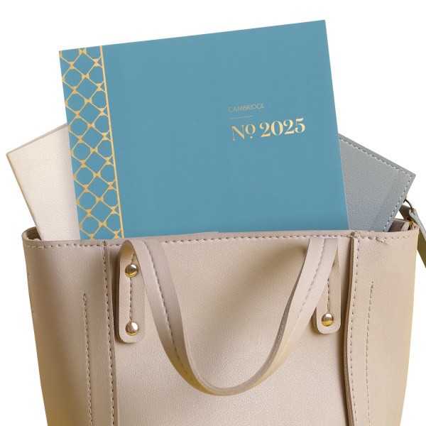 slide 7 of 7, 2025 Cambridge Workstyle Monthly Planner, 8-1/2"" X 11"", Seaside Blue, January To December, 1 ct