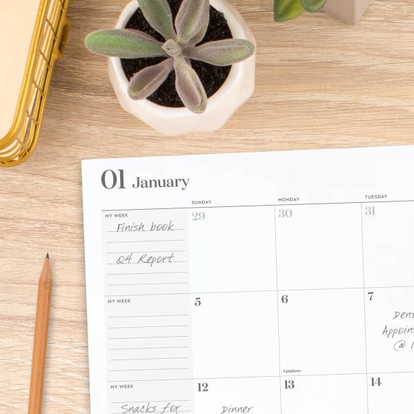 slide 2 of 7, 2025 Cambridge Workstyle Monthly Planner, 8-1/2"" X 11"", Seaside Blue, January To December, 1 ct