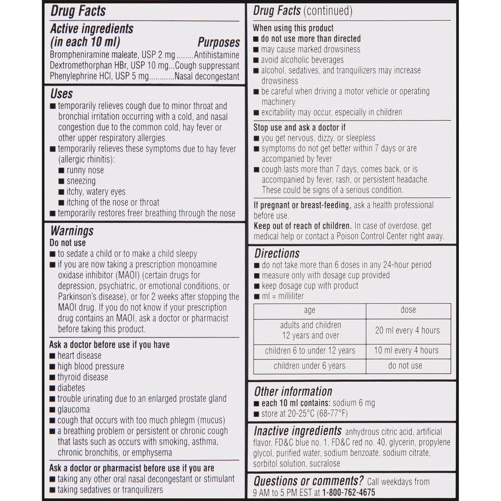 slide 2 of 9, Dimetapp Children's Dimetapp Cough & Cold Relief Liquid - Dextromethorphan - Grape - 4 fl oz, 4 oz